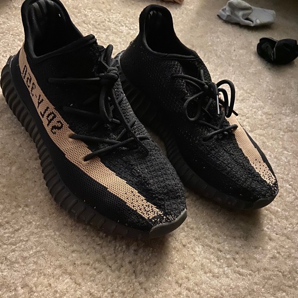 black and tan yeezys